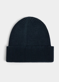 Cotton Beanie Dark navy