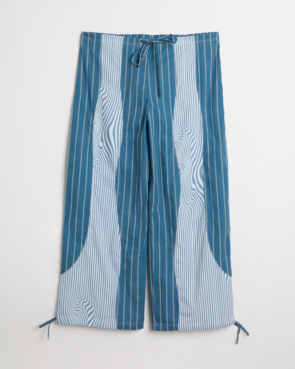 River Trousers – Blue Glitch Stripe