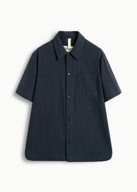 Frank S/S Linen Dark Navy