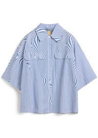 Lyra – Blue Glitch Stripe
