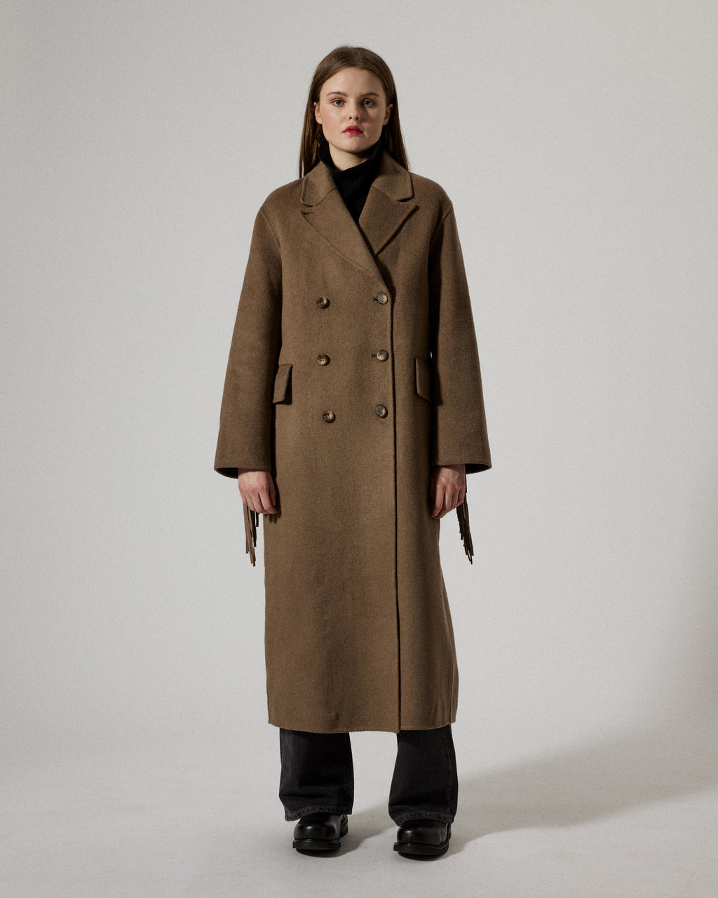 Olivia Fringes Taupe