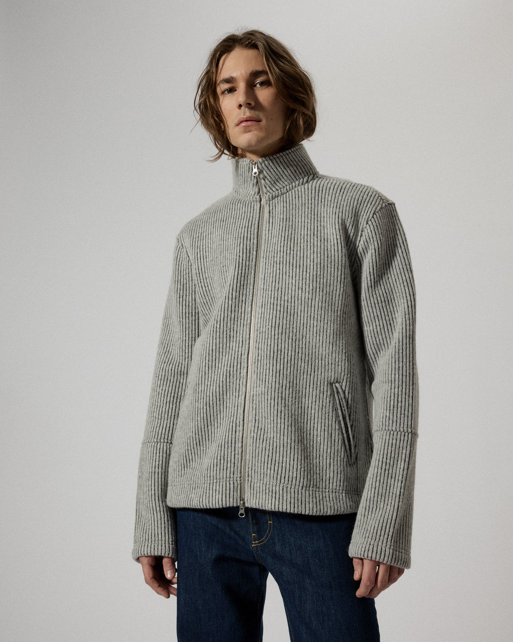 Seven Light Grey Wool